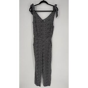 MOLLY BRACKEN SLEEVELESS JUMPSUIT TIE SHOULDER VISCOSE SMALL CASUAL LIGHTWEIGHT